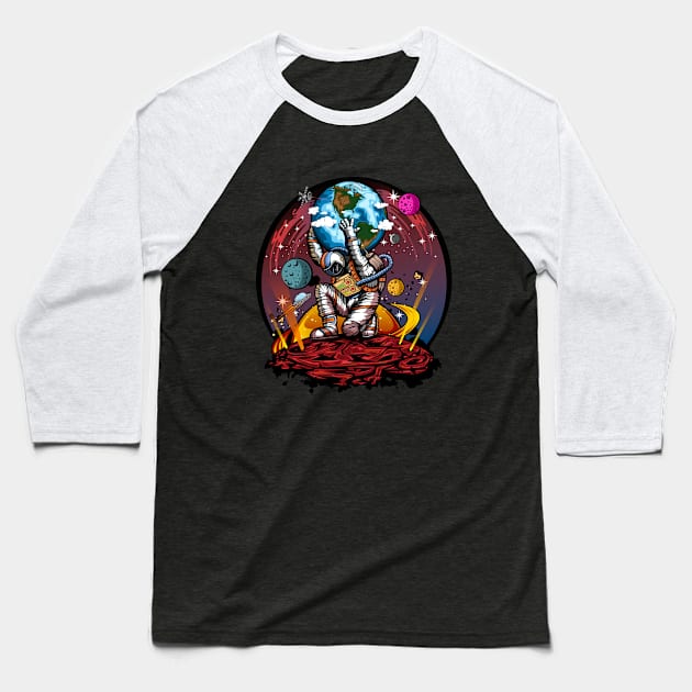 Atlas Space Man Baseball T-Shirt by adamzworld